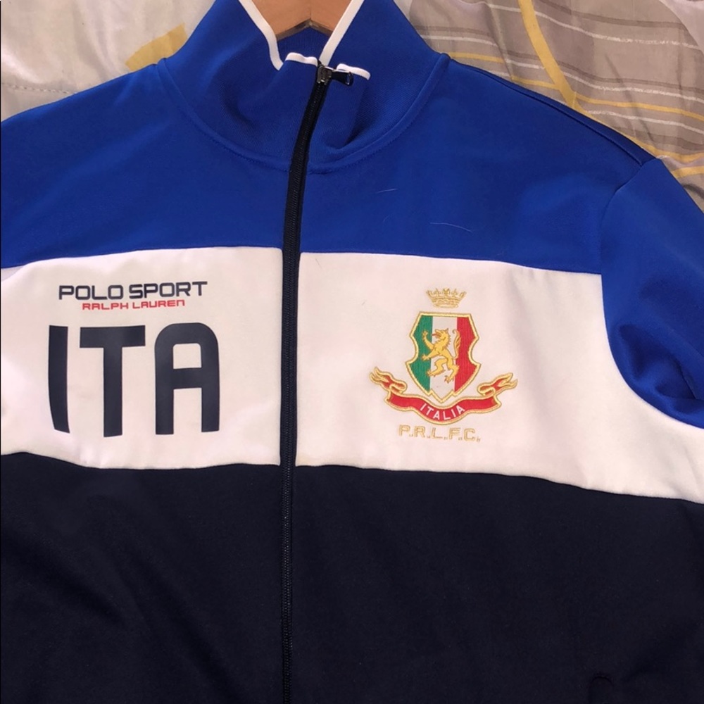 Polo fleece track jacket